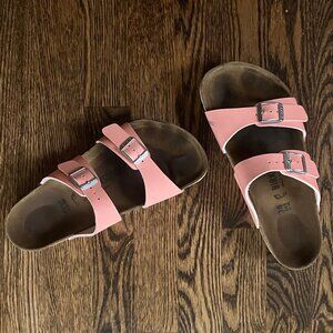 Birkenstock Coral Peach Sydney Graceful Birko-Flor Sandals